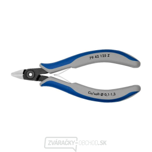 Presné bočné frézy na elektroniku 125 mm Knipex 79 42 125 Z - leštená hlava, viaczložkové puzdrá gallery main image