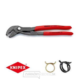 Kliešte na hadicové spony KNIPEX 85 51 250 A, 250 mm - protišmyková rukoväť, atramentovo sivá fosfátová farba Kliešte na hadicové spony KNIPEX 85 51 250 A, 250 mm - protišmyková rukoväť, atramentovo sivá fosfátová farba gallery main image