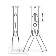 Presné bočné frézy na elektroniku 125 mm Knipex 79 42 125 - leštená hlava, viaczložkové puzdrá náhled