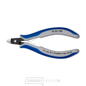 Presné bočné frézy na elektroniku 120 mm Knipex 79 22 120 - leštená hlava, viaczložkové puzdrá Presné bočné frézy na elektroniku 120 mm Knipex 79 22 120 - leštená hlava, viaczložkové puzdrá gallery main image