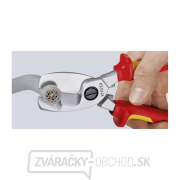 Káblové nožnice 200 mm, VDE 1000V. KNIPEX 95 16 200 - chrómované, viaczložkové objímky Náhľad