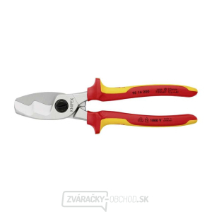 Káblové nožnice 200 mm, VDE 1000V. KNIPEX 95 16 200 - chrómované, viaczložkové objímky Káblové nožnice 200 mm, VDE 1000V. KNIPEX 95 16 200 - chrómované, viaczložkové objímky gallery main image