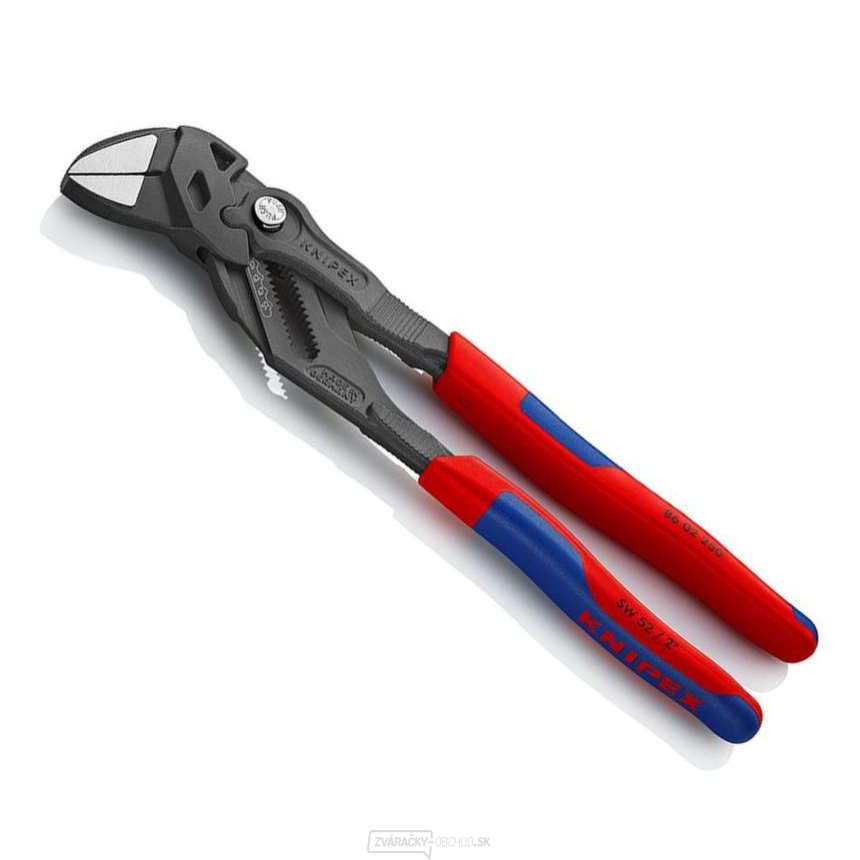 Kliešťový kľúč 250 mm, Knipex 86 02 250 - leštená hlava, viaczložkové puzdrá