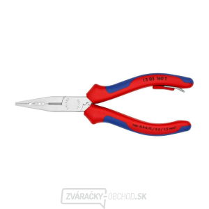 Elektroinštalačné kliešte 160 mm Knipex 13 05 160 T s upevňovacím okom gallery main image