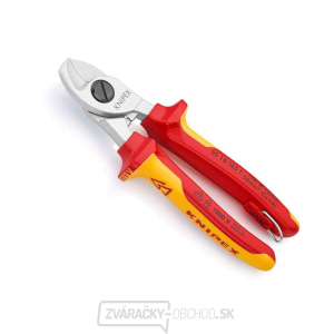 Káblové štípacie kliešte Knipex 95 16 165 T - chrómované, viaczložkové objímky VDE gallery main image