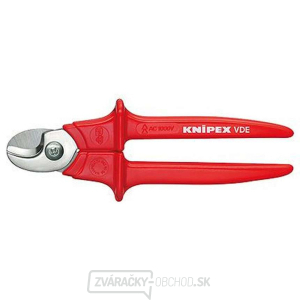 Káblové nožnice 260 mm KNIPEX 95 06 260 - 1000V. Chrómované, viaczložkové objímky VDE gallery main image