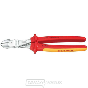 Výkonné bočné frézy 250 mm KNIPEX 74 06 250 - 1000 V. Chrómované, viaczložkové VDE puzdrá gallery main image