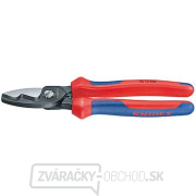 Káblové nožnice 200 mm KNIPEX 95 12 200 - leštená hlava, viaczložkové puzdrá Náhľad