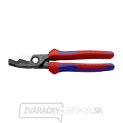 Káblové nožnice 200 mm KNIPEX 95 12 200 - leštená hlava, viaczložkové puzdrá gallery main image