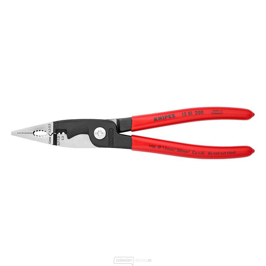 Knipex 13 81 200 Univerzálne kliešte na elektroinštaláciu Knipex 13 81 200 Univerzálne kliešte na elektroinštaláciu gallery main image