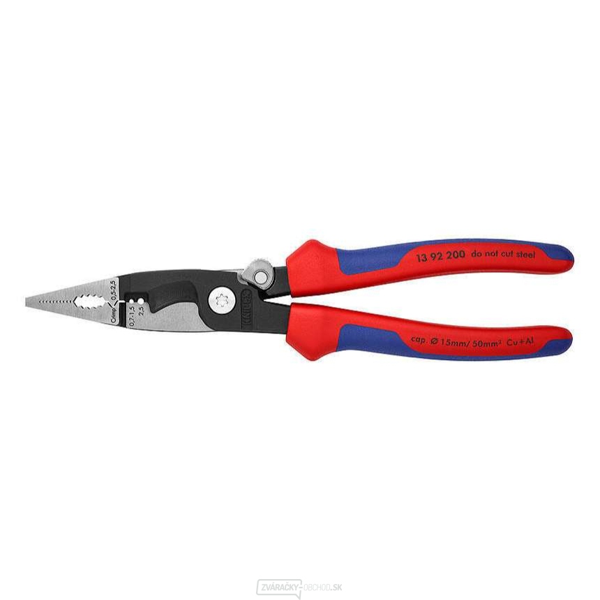 Univerzálne kliešte na elektroinštaláciu 200 mm Knipex 13 92 200 Univerzálne kliešte na elektroinštaláciu 200 mm Knipex 13 92 200 gallery main image