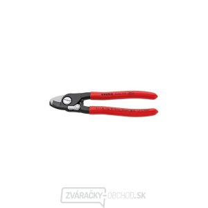 Káblové nožnice 165 mm KNIPEX 95 41 165 - tvrdené kliešte, odizolovanie s plastovými puzdrami Káblové nožnice 165 mm KNIPEX 95 41 165 - tvrdené kliešte, odizolovanie s plastovými puzdrami gallery main image