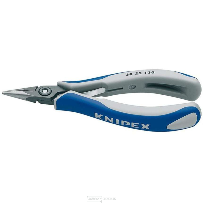 Presné kliešte na elektroniku 130 mm KNIPEX 34 22 130 - leštená hlava, viaczložkové puzdrá