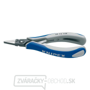 Presné kliešte na elektroniku 135 mm Knipex 34 12 130 - leštená hlava, viaczložkové rukoväte gallery main image