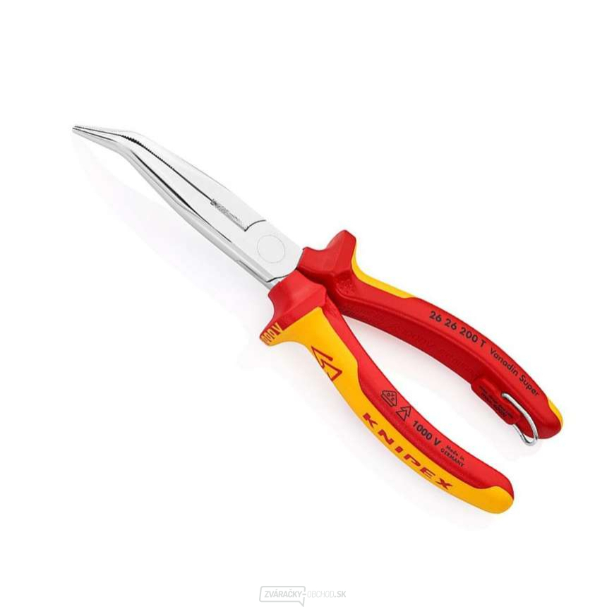 Knipex 26 26 200 T - 1000 V. Chrómované, viackomponentné objímky VDE (200 mm) Knipex 26 26 200 T - 1000 V. Chrómované, viackomponentné objímky VDE (200 mm) gallery main image