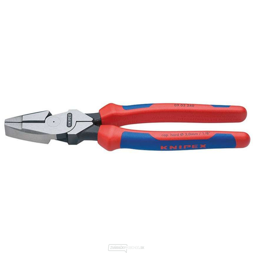 Kombinované nožnice na káble 240 mm. KNIPEX 09 02 240 - DIN ISO 5746 - leštená hlava, viaczložkové puzdrá Kombinované nožnice na káble 240 mm. KNIPEX 09 02 240 - DIN ISO 5746 - leštená hlava, viaczložkové puzdrá gallery main image