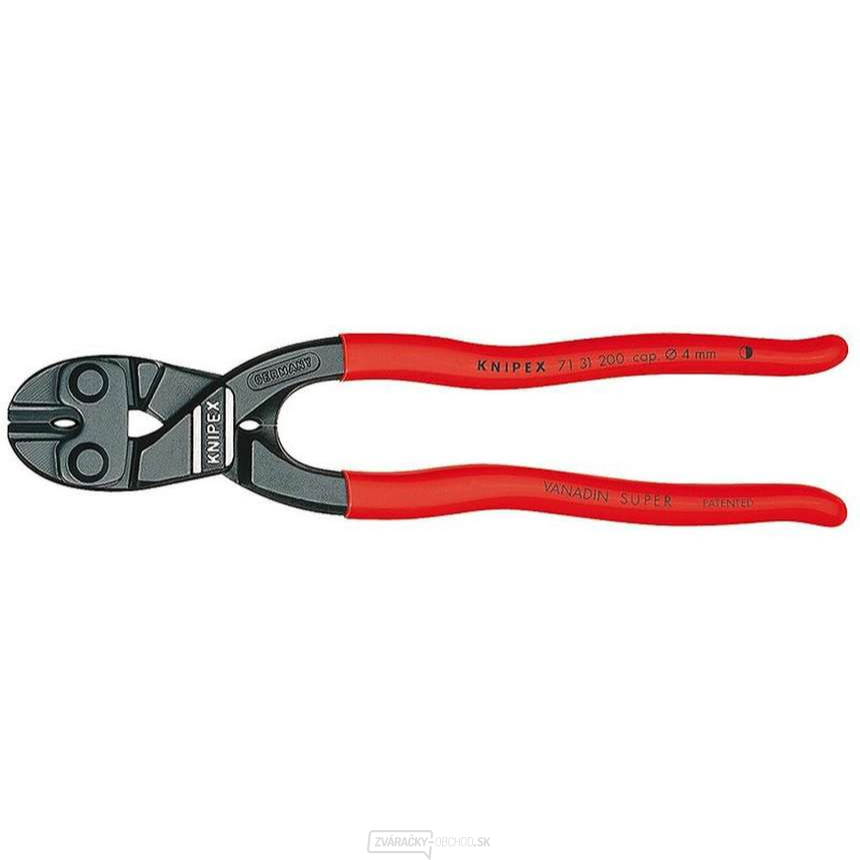 Kompaktné kliešte CoBolt 200 mm KNIPEX 71 31 200 - leštená hlava, plastové puzdrá