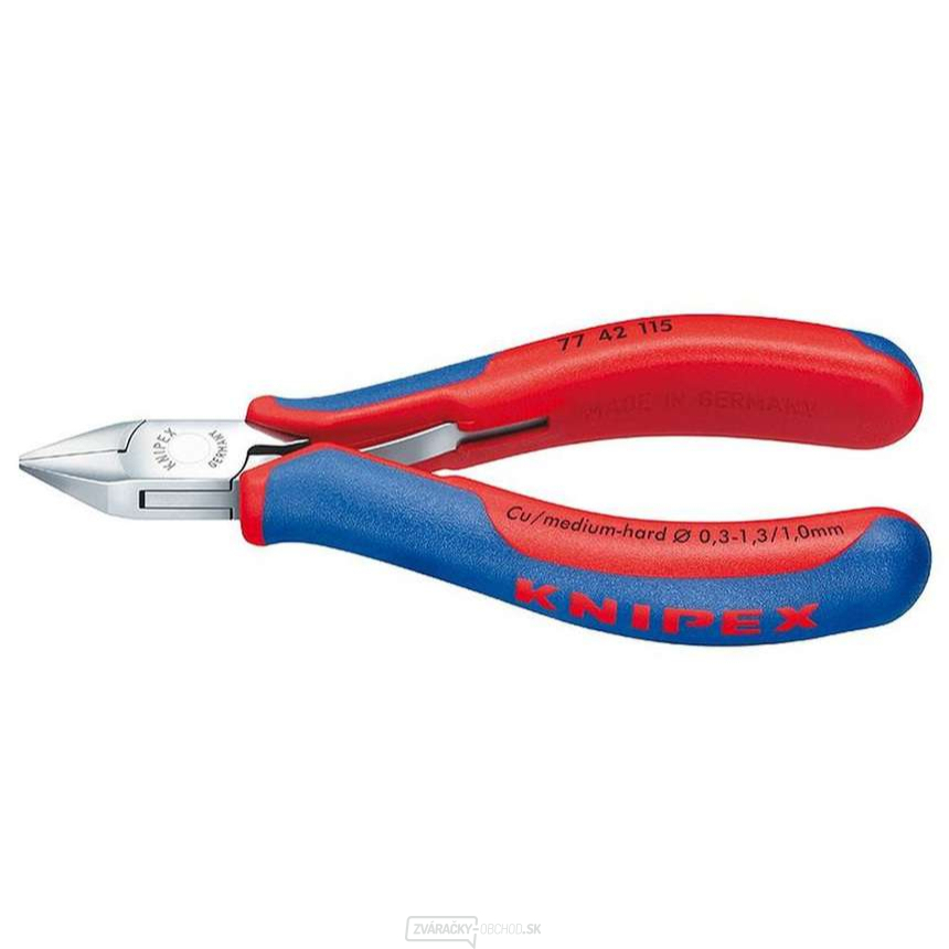 Bočné frézy pre elektroniku 130 mm KNIPEX 77 42 130 - leštená hlava, viaczložkové puzdrá Bočné frézy pre elektroniku 130 mm KNIPEX 77 42 130 - leštená hlava, viaczložkové puzdrá gallery main image