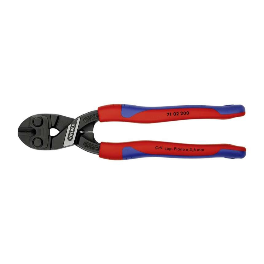 Kompaktné kliešte CoBolt 200 mm KNIPEX 71 02 200 - leštená hlava, viaczložkové puzdrá