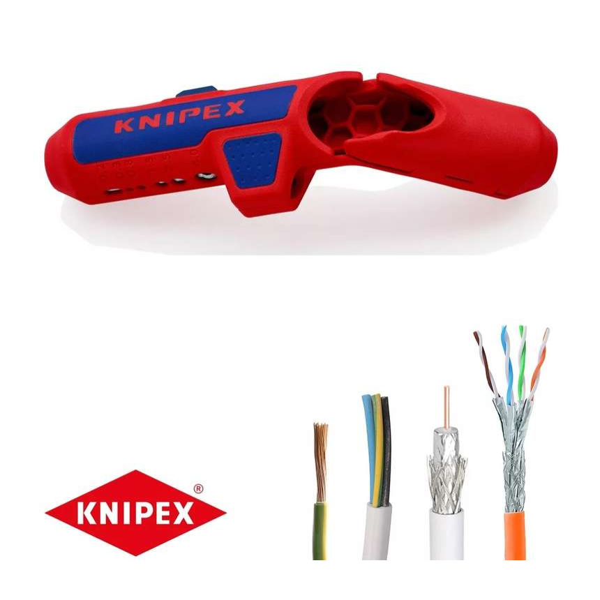 KNIPEX ErgoStrip 16 95 01 SB Univerzálny nástroj na odizolovanie pre pravákov 16 95 01 SB