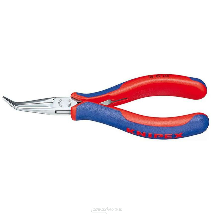 Elektronické montážne kliešte 145 mm KNIPEX 35 82 145 - leštená hlava, viaczložkové puzdrá
