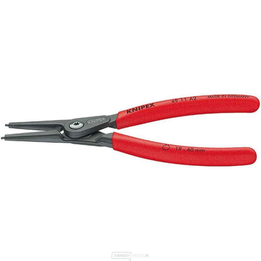 Presné kliešte na poistné krúžky 320 mm, vonkajšie rovné. Knipex - 49 11 A4 - DIN 5254 A