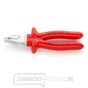 Silové kombinované kliešte 200 mm - VDE 1000V. KNIPEX 02 07 200 - chrómované, izolované proti ponoreniu Silové kombinované kliešte 200 mm - VDE 1000V. KNIPEX 02 07 200 - chrómované, izolované proti ponoreniu gallery main image