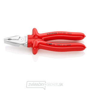 Silové kombinované kliešte 200 mm - VDE 1000V. KNIPEX 02 07 200 - chrómované, izolované proti ponoreniu gallery main image
