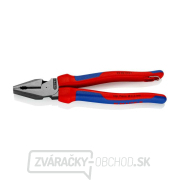 Kombinované kliešte Power 225 mm Knipex 02 02 225 T BK s upevňovacím okom Kombinované kliešte Power 225 mm Knipex 02 02 225 T BK s upevňovacím okom gallery main image