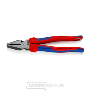 Kombinované kliešte Power 225 mm Knipex 02 02 225 T BK s upevňovacím okom Kombinované kliešte Power 225 mm Knipex 02 02 225 T BK s upevňovacím okom gallery main image
