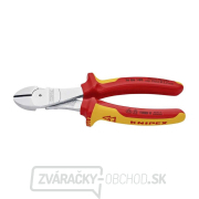 Výkonné bočné frézy 180 mm - 1000 V. KNIPEX 74 06 180 - chrómované, viaczložkové VDE puzdrá Náhľad