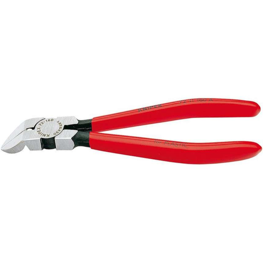 45° bočné frézy na plasty 160 mm KNIPEX 72 11 160 - leštená hlava, plastové puzdrá