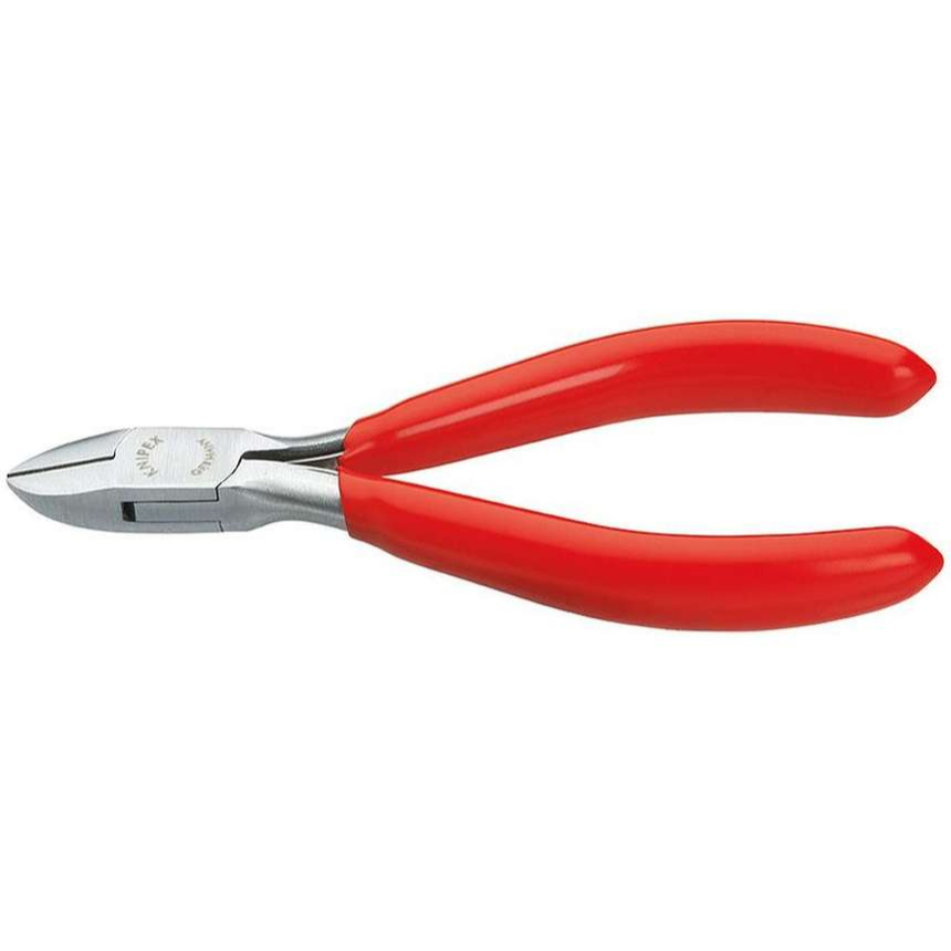 Bočné frézy na elektroniku 115 mm KNIPEX 77 11 115 - leštená hlava, plastové puzdrá