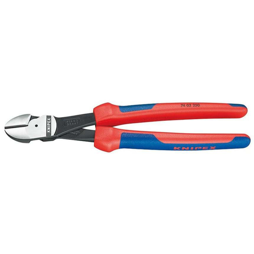 Výkonné bočné frézy 250 mm KNIPEX 74 02 250 - leštená hlava, viaczložkové puzdrá