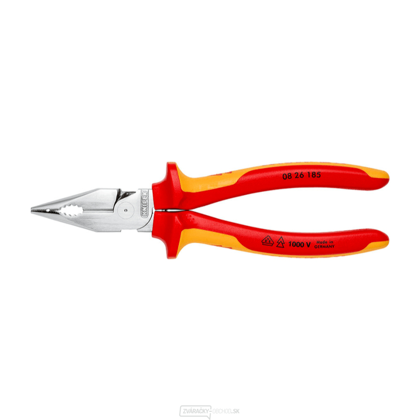 Kombinované úzke ploché kliešte 185 mm VDE Knipex 08 26 185