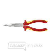 Polkruhové kliešte s čepeľami (so zobákom) 200 mm KNIPEX 26 26 200 - 1000V. Pochrómované, viackomponentné objímky VDE Náhľad