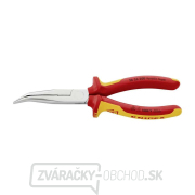 Polkruhové kliešte s čepeľami (so zobákom) 200 mm KNIPEX 26 26 200 - 1000V. Pochrómované, viackomponentné objímky VDE Náhľad