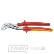 Inštalatérske kliešte Aligator 250 mm KNIPEX 88 06 250 - 1000V. Chrómované, viaczložkové VDE objímky gallery main image