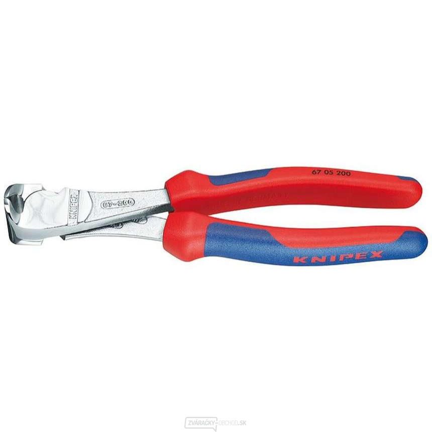 Predné silové frézy 140 mm KNIPEX 67 05 140 - chrómované, viaczložkové puzdrá