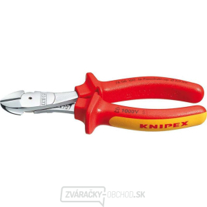 Výkonné bočné frézy 160 mm - 1000 V. KNIPEX 74 06 160 - chrómované, viaczložkové VDE puzdrá Výkonné bočné frézy 160 mm - 1000 V. KNIPEX 74 06 160 - chrómované, viaczložkové VDE puzdrá gallery main image