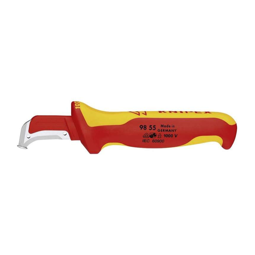 Nôž s izolovaným plášťom 1000 VDE, 155 mm Knipex 98 55