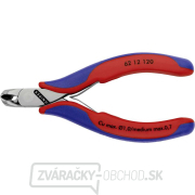Štiepacie kliešte so šikmými čepeľami na elektroniku KNIPEX 62 12 120 Štiepacie kliešte so šikmými čepeľami na elektroniku KNIPEX 62 12 120 gallery main image