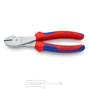 Výkonné bočné frézy 180 mm KNIPEX 74 05 180 - chrómované, viaczložkové puzdrá Výkonné bočné frézy 180 mm KNIPEX 74 05 180 - chrómované, viaczložkové puzdrá gallery main image