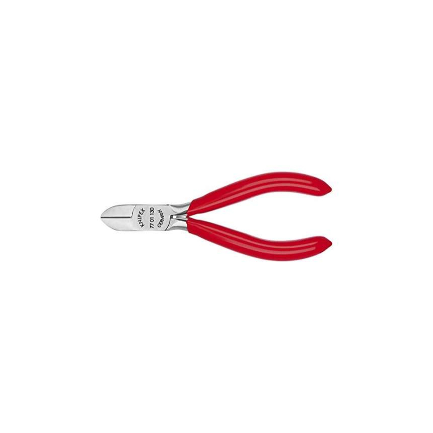 Bočné frézy na elektroniku 130 mm KNIPEX 77 01 130 - leštená hlava, plastové puzdrá