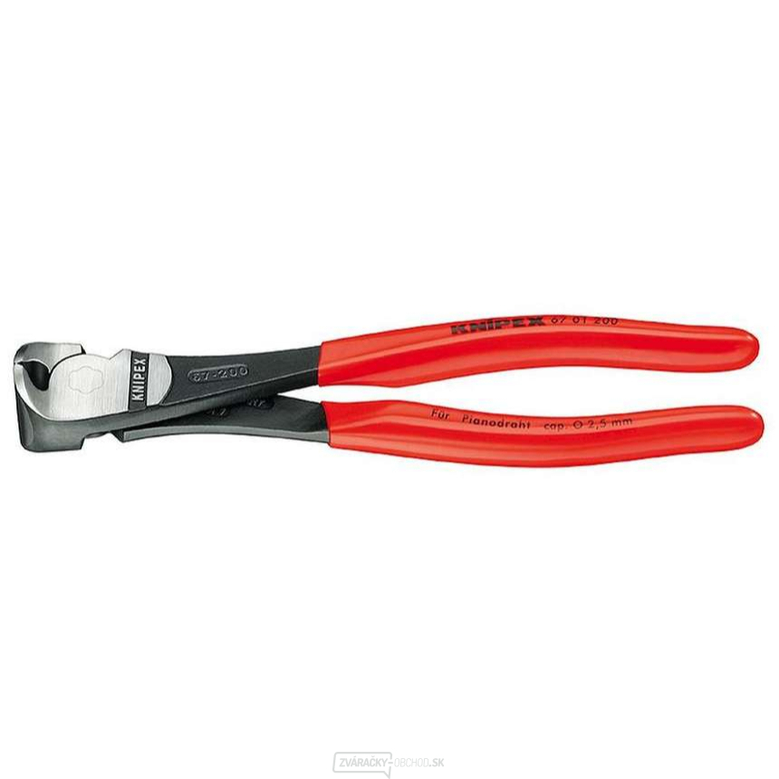 Elektrické frézy 200 mm KNIPEX 67 01 200 - leštená hlava, plastové puzdrá Elektrické frézy 200 mm KNIPEX 67 01 200 - leštená hlava, plastové puzdrá gallery main image