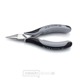 Elektronické montážne kliešte 115 mm Knipex 35 22 115 ESD - leštená hlava, viaczložkové puzdrá gallery main image