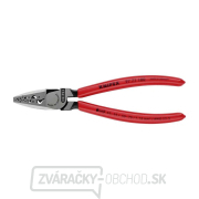 Krimpovacie kliešte KNIPEX 97 71 180 pre koncové objímky 180 mm - leštená hlava, plastové objímky Náhľad