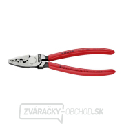Krimpovacie kliešte KNIPEX 97 71 180 pre koncové objímky 180 mm - leštená hlava, plastové objímky Náhľad