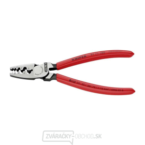 Krimpovacie kliešte KNIPEX 97 71 180 pre koncové objímky 180 mm - leštená hlava, plastové objímky gallery main image