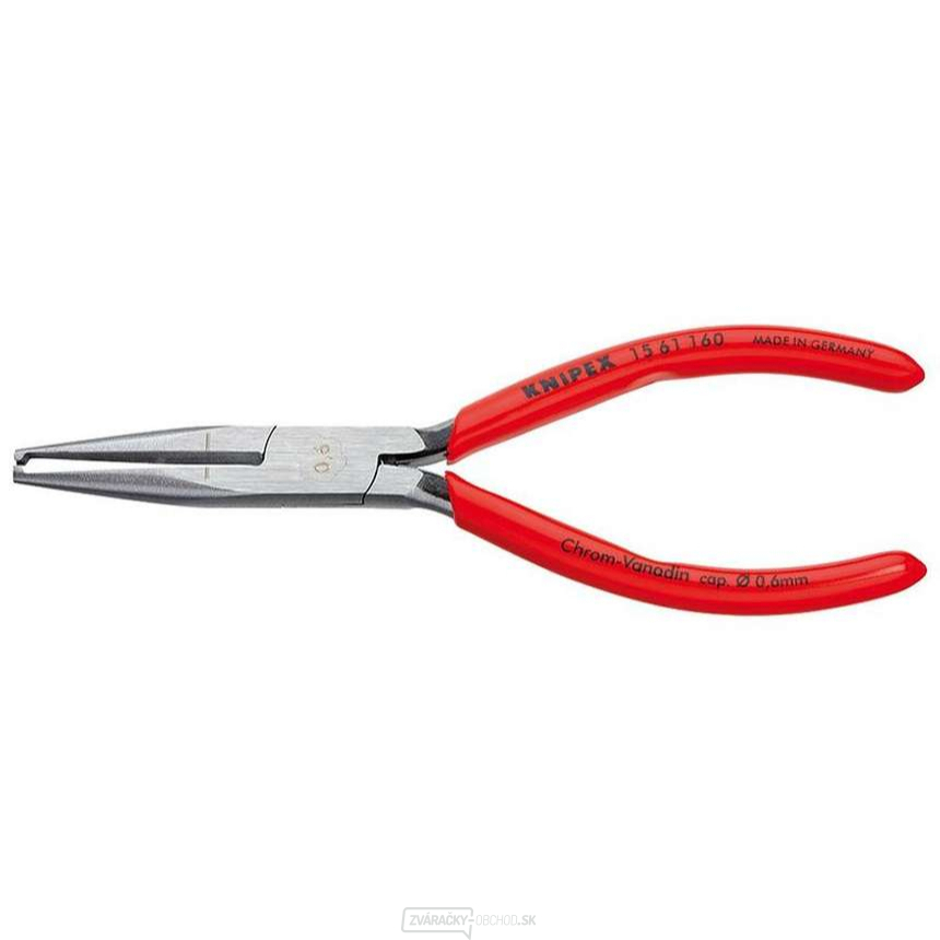 Odstraňovacie kliešte 160 mm. KNIPEX 15 61 160 - leštené, plastové puzdrá